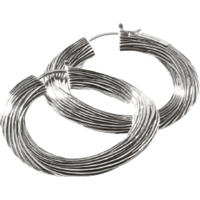 John Hardy Bamboo Silver Hoops
