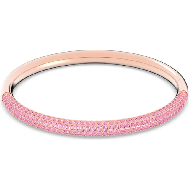 Dextera bangle, Pink, Rose gold-tone finish - M