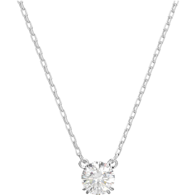 Swarovski Stilla Rhodium Plated And Zirconia Pendant 5636706 For Women