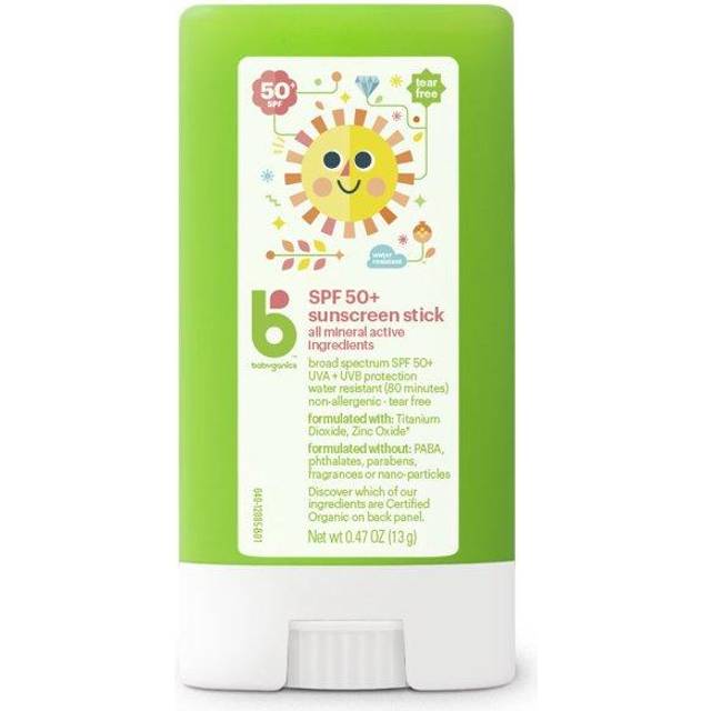 Babyganics Baby Sunscreen Zinc Oxide Stick SPF 50 0.47 oz