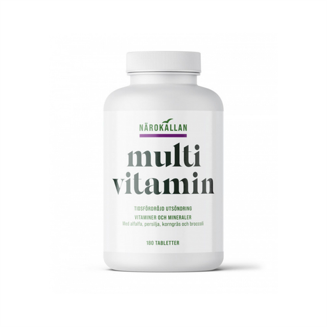 Närokällan Multivitamin Tidsfördröjd 180 Tabletter