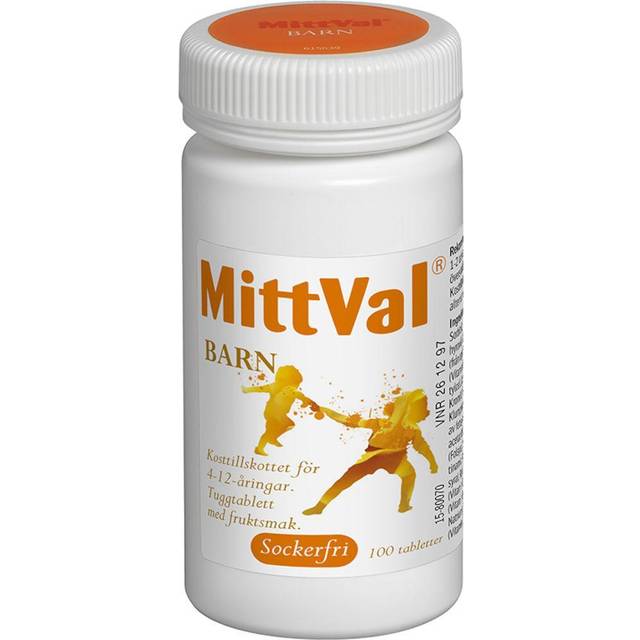 MittVal Barn 4-12 År 100 tuggtabletter