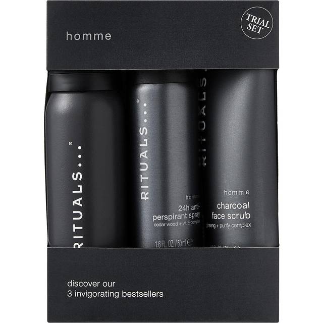 Rituals gift set for men from homme collection, travel size set - shower foam, a