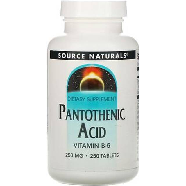 Source Naturals, Pantothenic Acid, Vitamin B-5, 250 mg, 250 Tablets
