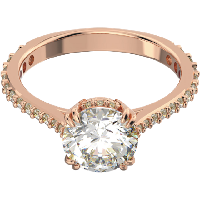 Swarovski Damenring Stilla Round 5642644 - roségold