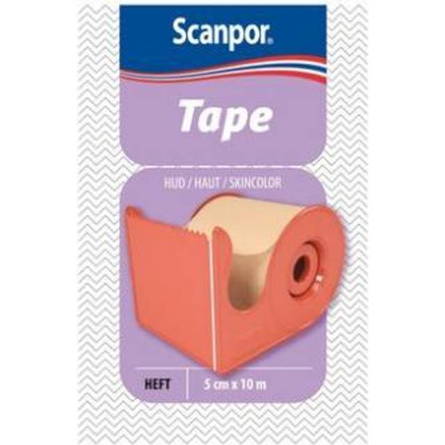 Scanpor Tape med hållare beige 5 cm x 10 m