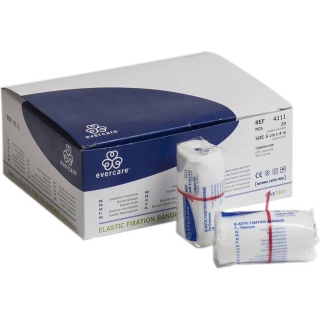 Fixeringsbinda evercare Fix Premium - 6cmx4m i cellofan - 20 st