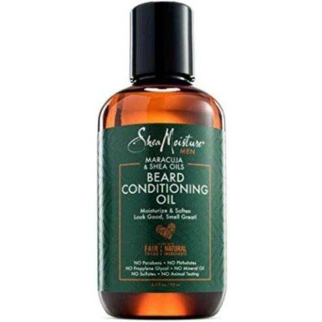 SheaMoisture Men Maracuja Oil & Shea Butter Beard Conditioning Oil to Moisturize & Soften Beards 3.2