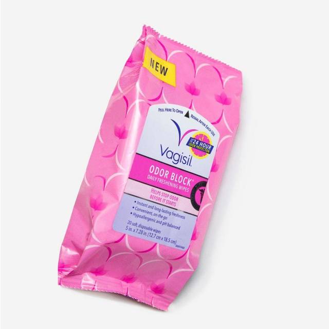Vagisil  Odor Block® Daily Freshening Wipes  20 Soft  Disposable Wipes