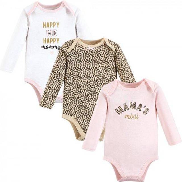 Hudson Baby Unisex Baby Cotton Long-Sleeve Bodysuits  Leopard Mamas Mini  6-9 Months