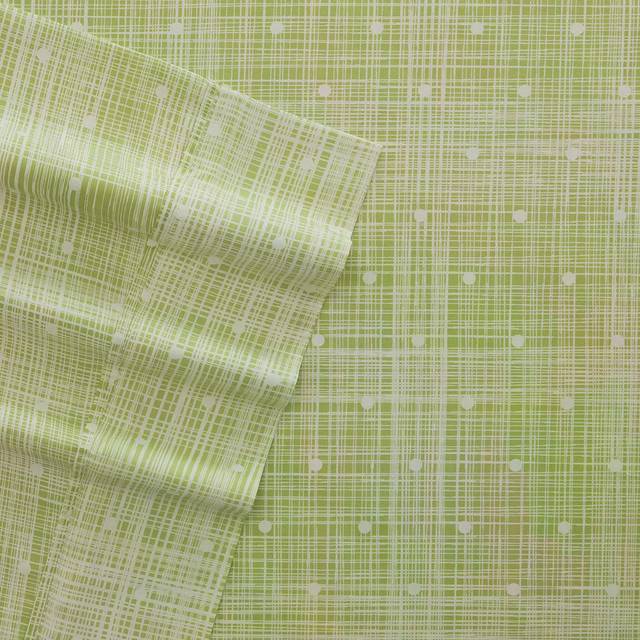 Linen Market 4 Piece Sheet Set Patterned California King Polkadot Moss