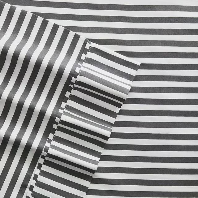 Linen Market 4 Piece California King Bedding Sheets Set (Gray Ribbon) - Sleep Better Than Ever with These Ultra-Soft & Cooling Bed Sheets for Your Cal