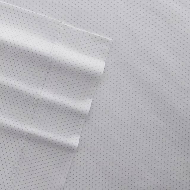 Linen Market 4 Piece California King Bedding Sheet Set (Gray Stippled) - Sleep Better Than Ever with These Ultra-Soft & Cooling Bed Sheets for Your Ca
