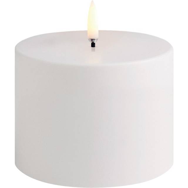 LED Pillar Candle Outdoor White, 10,1 x 7,8 cm
