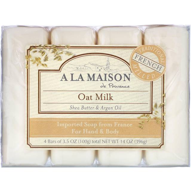A La Maison, Bar Soap Value Pack, Oat Milk 4 CT