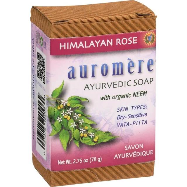 Auromere Ayurvedic Bar Soap Himalayan Rose 2.75 oz