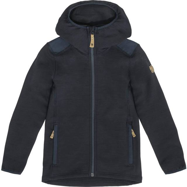 Fjällräven - Kid's Keb Fleece Hoodie - Wool jacket size 134, blue/black