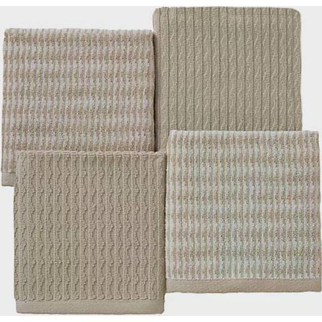 SKL Home Longborough Washcloth (4-Pack)  Tan