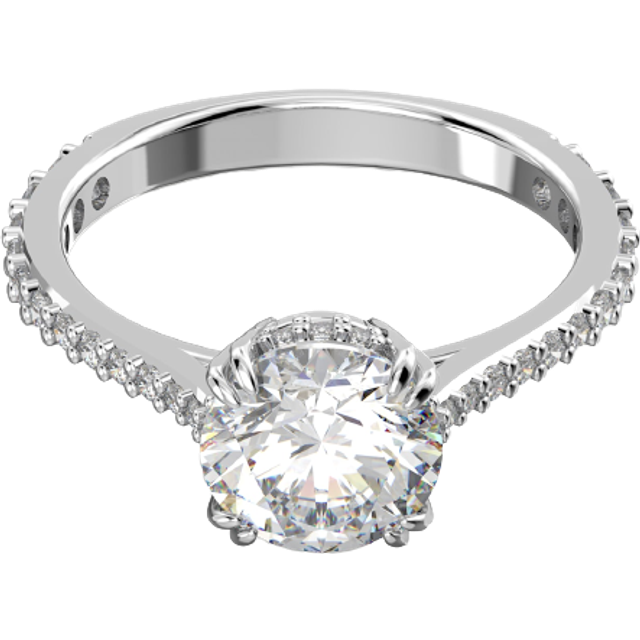 Swarovski Damenring Stilla Round 5645250 - silber