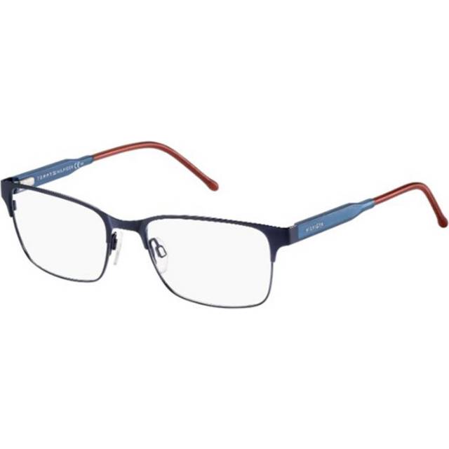 Tommy Hilfiger Man TH 1396 R1W Optiska bågar Stål Blå Fyrkantig