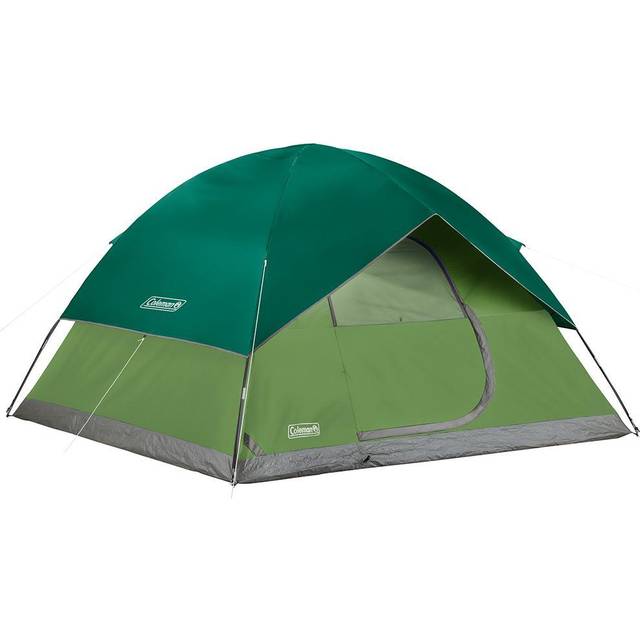 Coleman Sundome 6 Person Tent with Weatherproof Sets Up in 10 Minutes Rainfly, Tent,