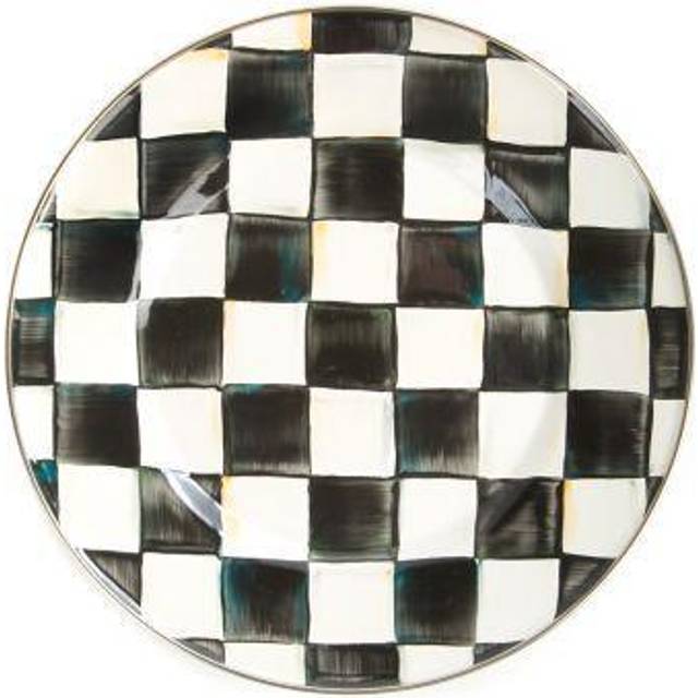 Mackenzie-Childs Courtly Check Enamel Dinner Plate