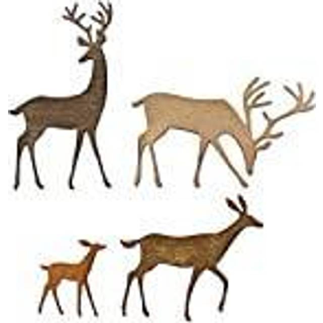 Sizzix Thinlits Die Set 664968 Darling Deer by Tim Holtz, 4 Pack