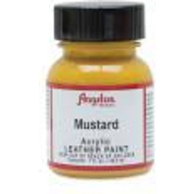 Angelus Acrylic Leather Paint 1 fl oz/30ml Bottle. Mustard 196