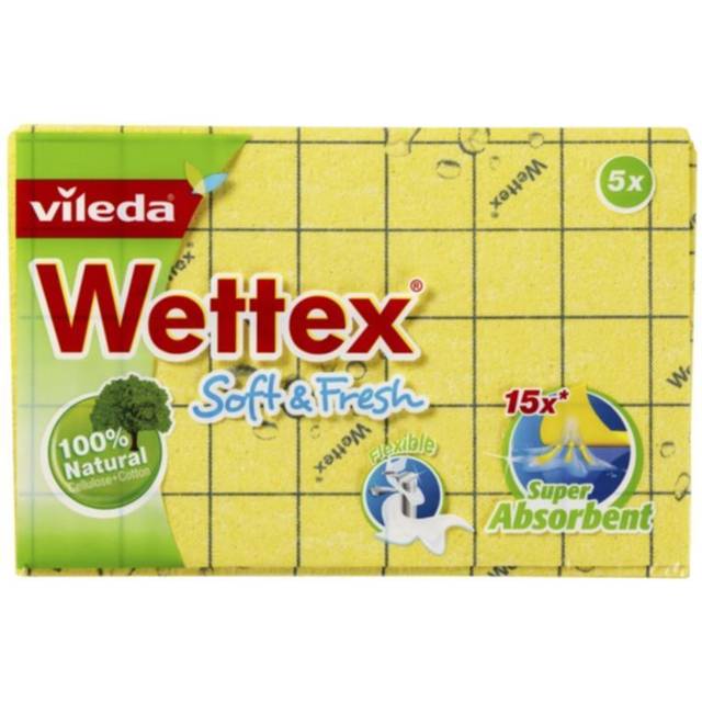 Wettex soft & fresh 5-pack lime/blå 5 styck