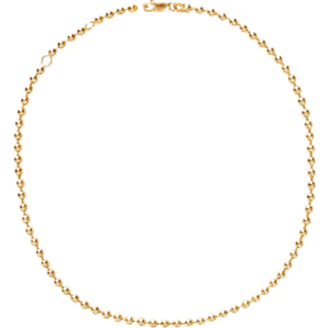 Beaded Necklace - 14k Gold One - ONE