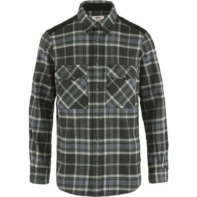 FJÄLLRÄVEN Övik twillskjorta för män M tröja, Svart/dimma, XXL