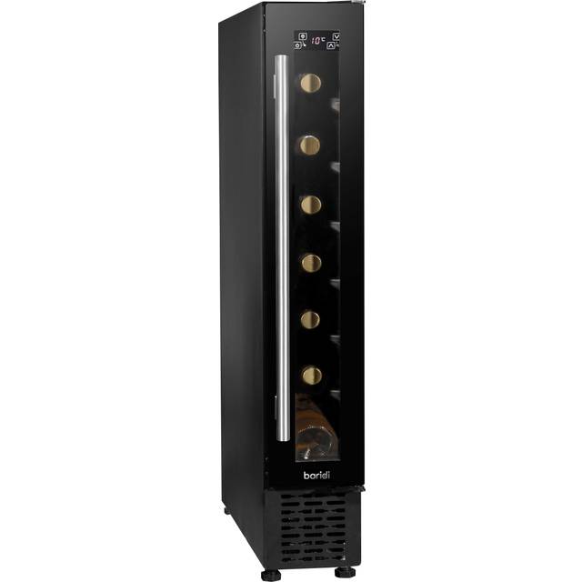 Baridi 7 Bottle 15cm Slim Wine Cooler with Digital Touch Screen Controls, Black - DH76