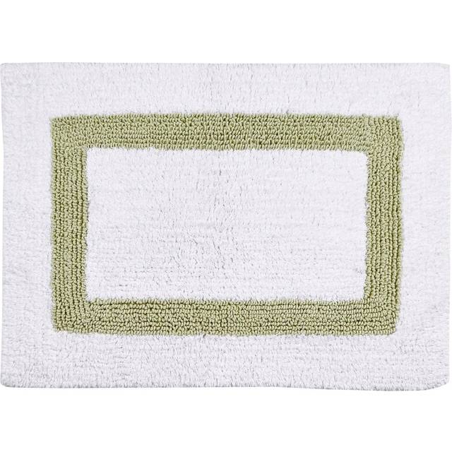 Better Trends BAHO1724WHSA Hotel Collection Bathrug, White & Sage - 17 x 24 in. Set of 2