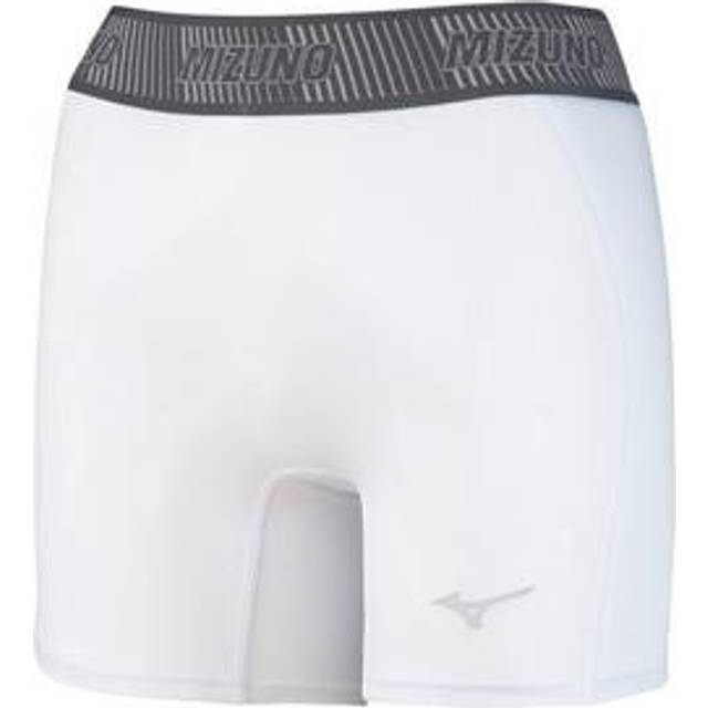 Mizuno Girl's Aero Vent Padded Sliding Short  White  Large