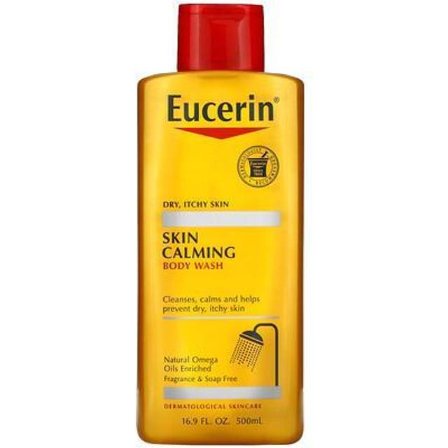 Eucerin, Skin Calming Body Wash, Dry, Itchy Skin, Unscented, 16.9 fl oz (500 ml)