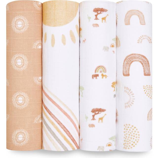 Aden and Anais 4 Pk. Printed Classic Swaddles