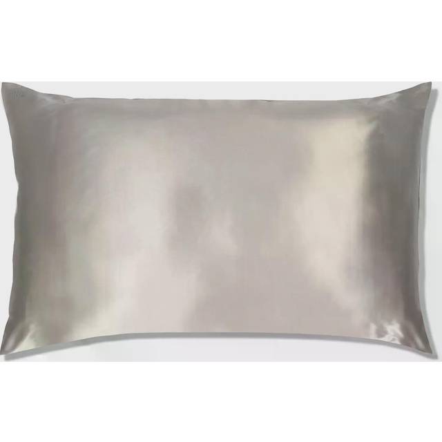 Slip Silk King Pillowcase  Silver 20 x 36 - 100% Pure 22 Momme Mulberry Silk Pillowcase - Anti-Aging  Anti-BedHead  Anti-Sleep Crease