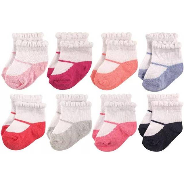 Hudson Baby baby boys Cotton Rich Newborn and Terry Casual Socks  Mary Jane  0-6 Months US