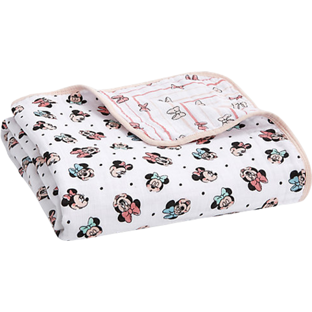 aden + anais Drömfilt, Boutique Muslin babyfiltar för flickor och pojkar, perfekt lätt nyfödd barnkammare och spjälsängsfilt, unisex sängkläder för småbarn och spädbarn, duschgåvor, Mimmi Pigg