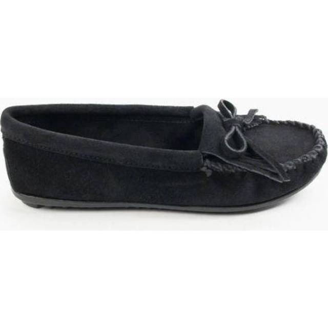 Minnetonka Women's Kilty Moccasin Black 9.5 M US