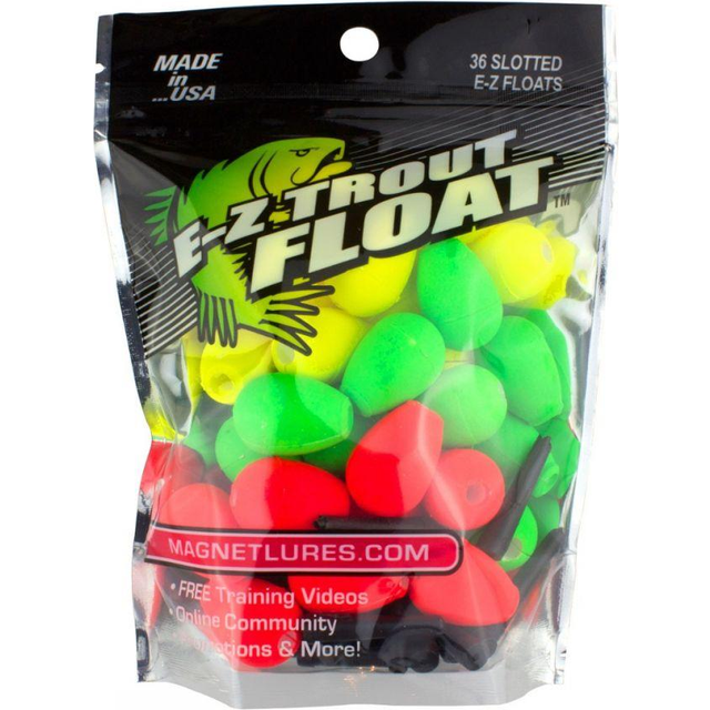 Trout Magnet Trout Magnet Trout Float Fishing Bobber Easy Depth Adjustment Perfect for Drifting Small Lures and Bait Pack of 36 E-Z