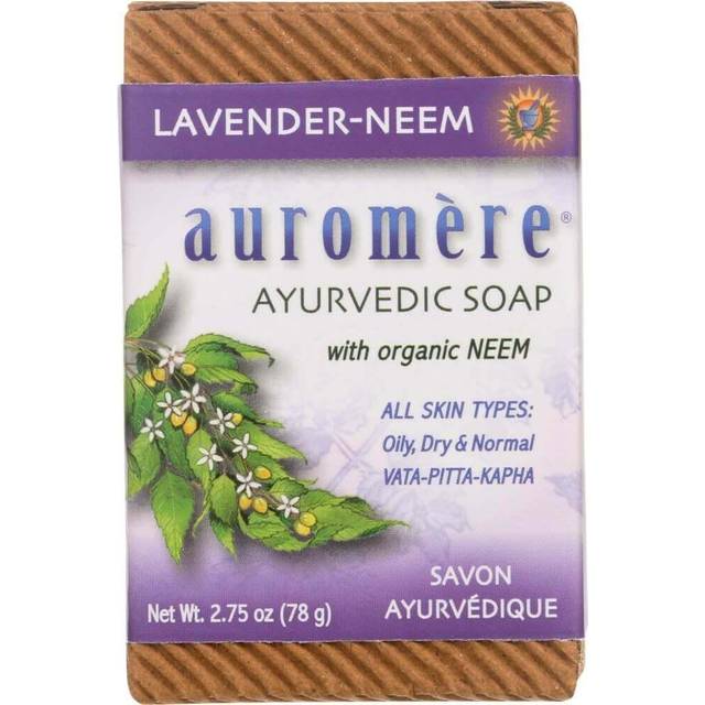 Auromere Ayurvedic Bar Soap Lavender Neem 2.75 oz