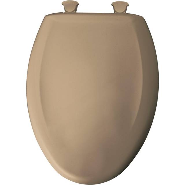 Church Seat 1200SLOWT 148 Slow Close STA-TITE Elongated Closed Front Toilet Seat in Mexican Sand