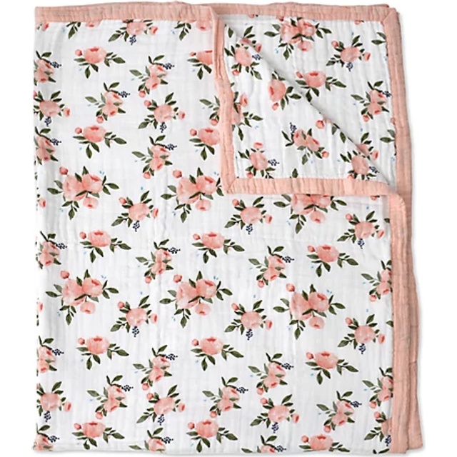 Little Unicorn Cotton Muslin Quilt X-Large Blanket | 100% Cotton | Super Soft | Toddlers and Adults | X-Large 60  x 72  | Machine Washable (