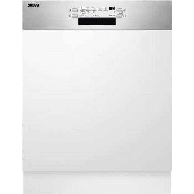 Zanussi ZDSN653X2 Semi integrated dishwasher, 13ps, D, 46dBa, Electronic controls, 9.9ltrs, LightBe