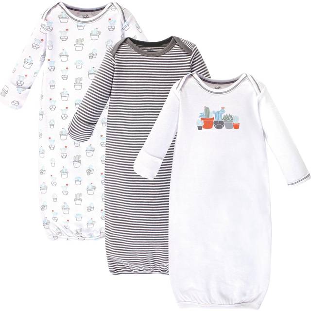 Touched by Nature Unisex Baby Organic cotton gowns  cactus  0-6 Months