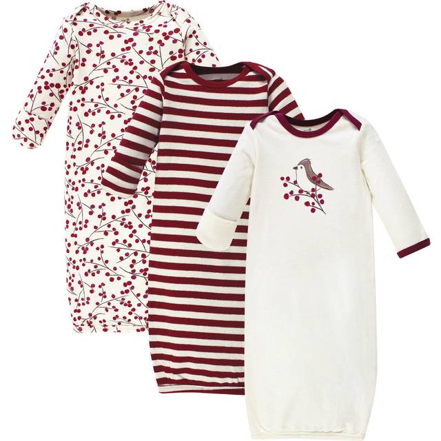 Touched by Nature Unisex Baby Organic cotton gowns  Berry Branch  0-6 Months US