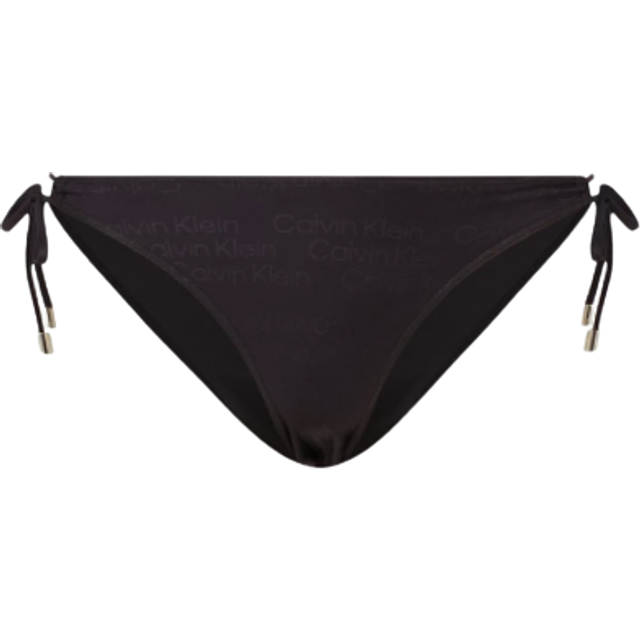 Calvin Klein Core Tonal Logo Tie Side Bikini Brief - Black - Medium