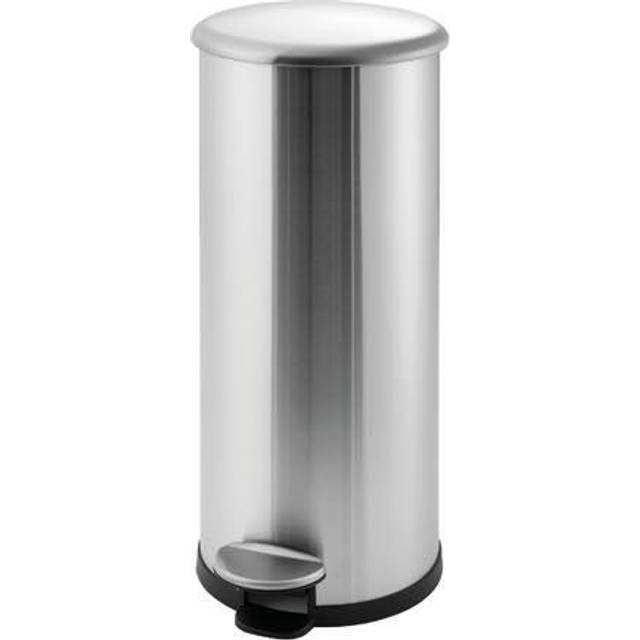 Addis 22L Cushion Close Pedal Bin - Stainless Steel, Silver