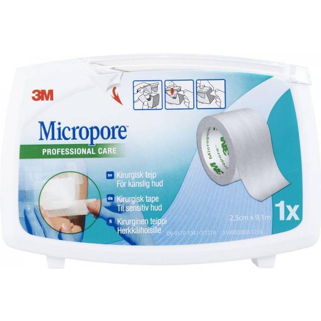 Micropore Tejp Vit 2,5 cm * 9,14 m - 1 Stk.